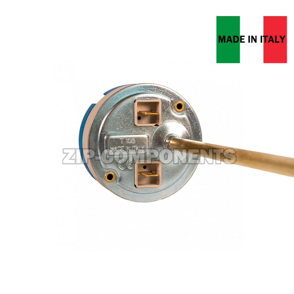 Термостат Unival RT-WH11 (L275, 20-80C, 20A) с флажком и биполярной защитой Италия