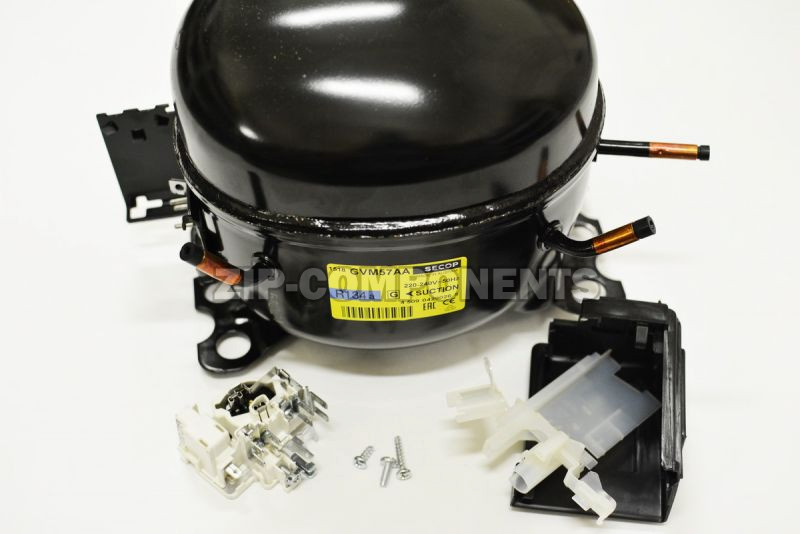 Компрессор GVM57AA (Вт при -23.3°) 153W, 1/5hp. R134a, ACC НЕ ПОСТАВЛЯЕТСЯ!