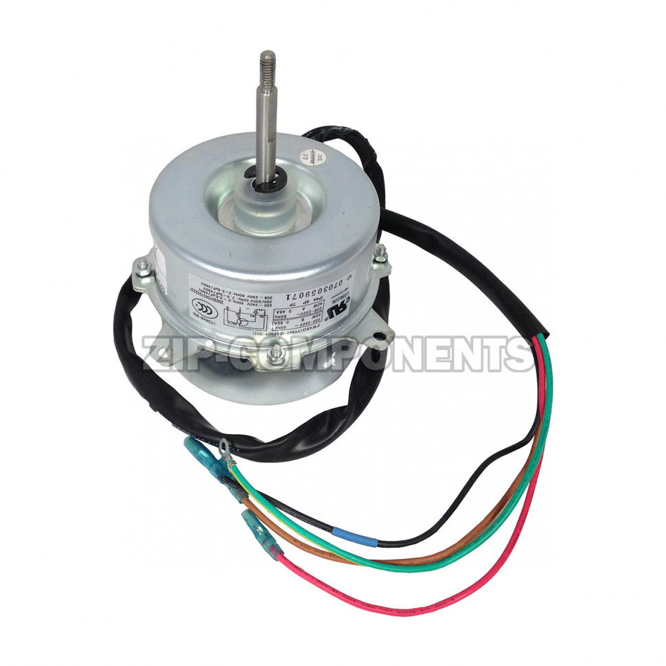 Двигатель внешнего блока FW48G (YY040-956PH01-001) 48W 0.55A 220V Вал (D-8мм, Н-58мм), Корпус (Н-85мм)