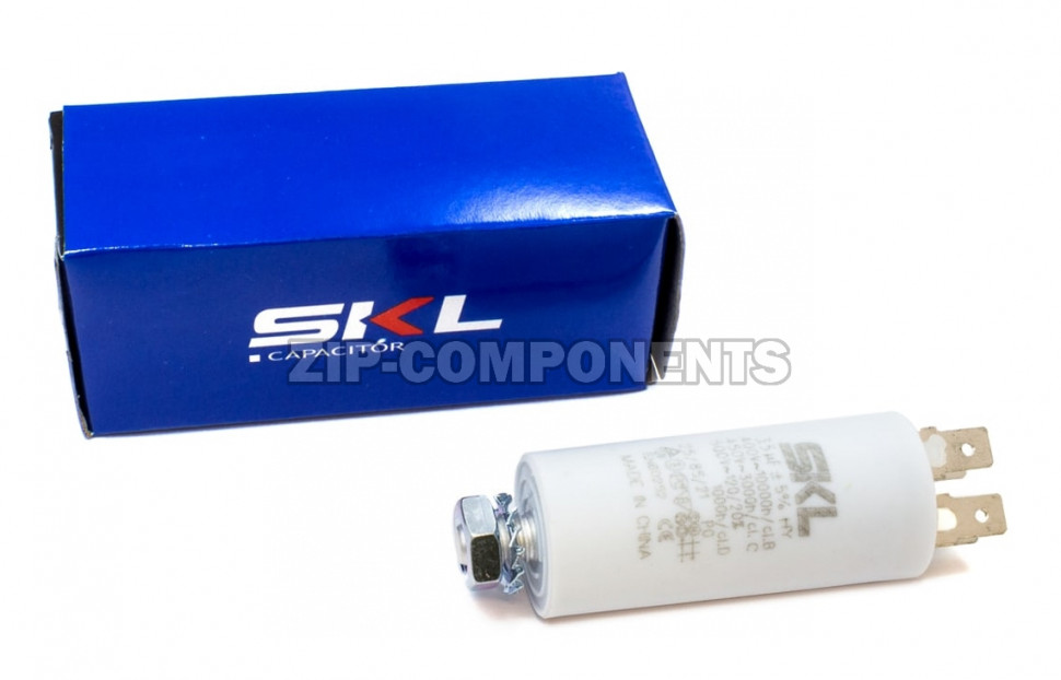 Конденсатор пусковой 3.5 мкФ, 450V, с креплением винт SKL