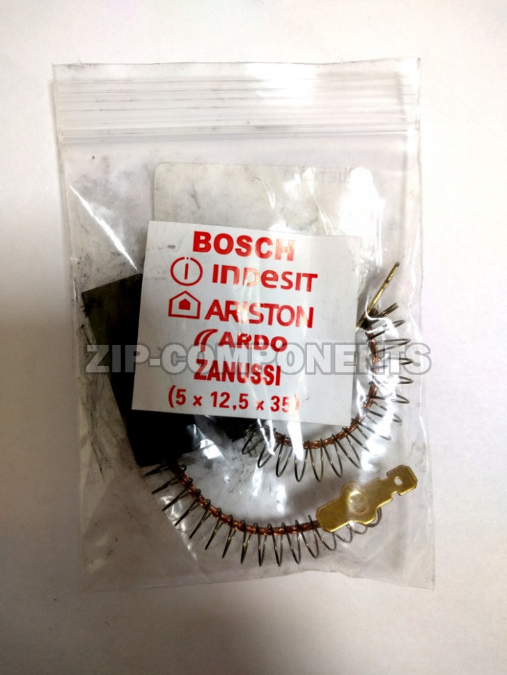 Щетки угольные 5x12.4 Sandwich, с пружинкой (пара) BOSCH 154740