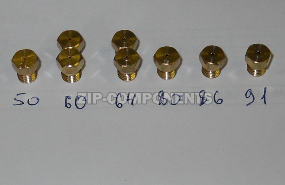 Комплект жиклеров для газ.плиты под изобутан (8шт) Indesit C00057988