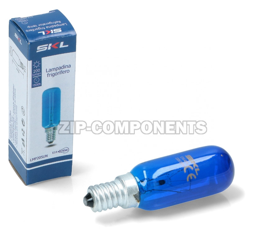 Лампа синяя для холодильника T25L E14 40W SKL
