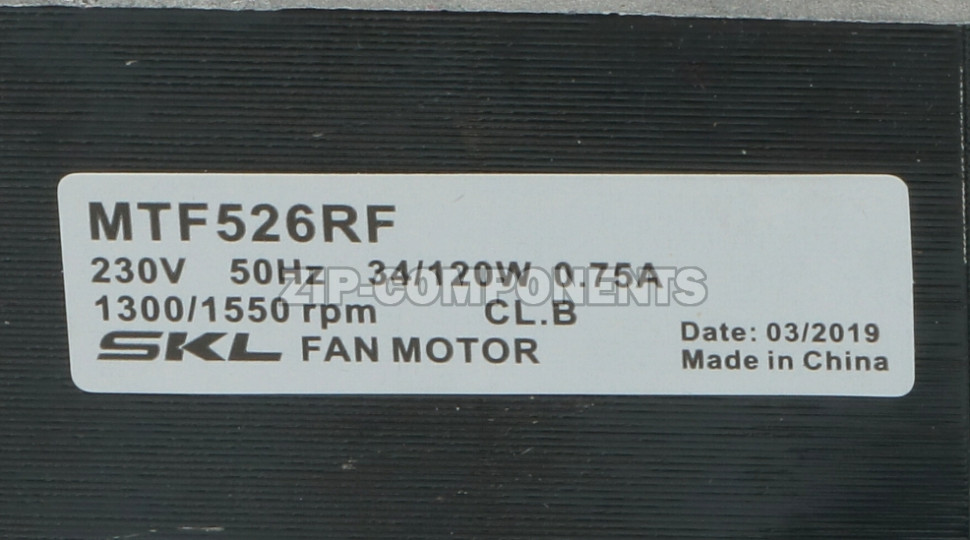 Микродвигатель 34Вт CU/AL 1300/1550RPM SKL