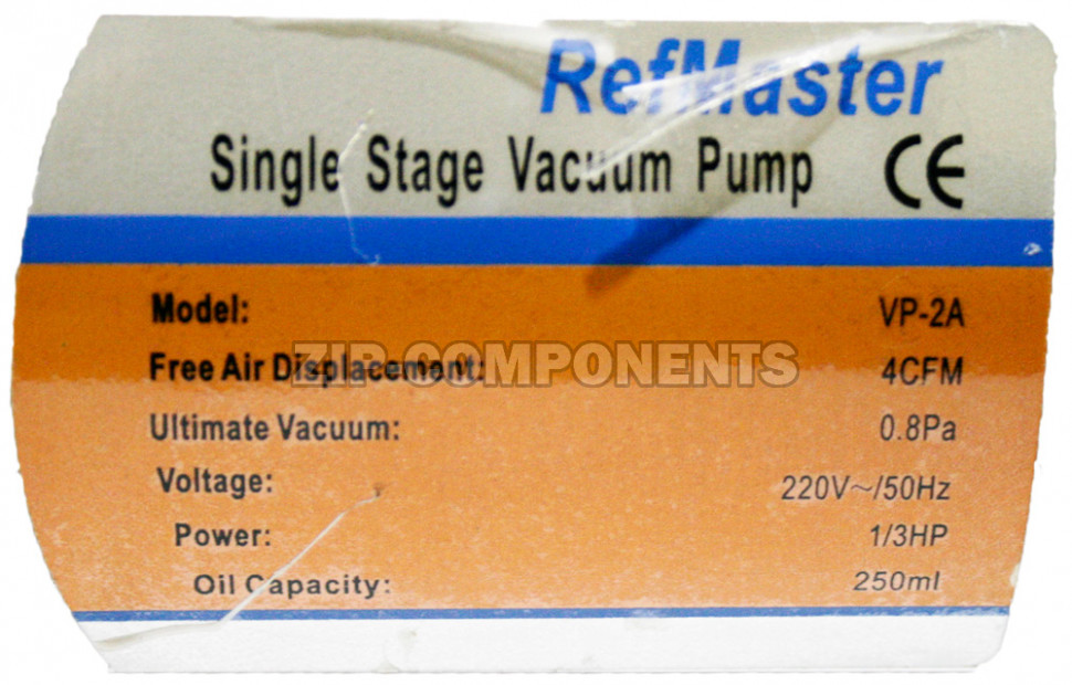 Вакуумный насос VP - 2 A 120л\мин, 60 микрон, одноступенчатый, поршневой