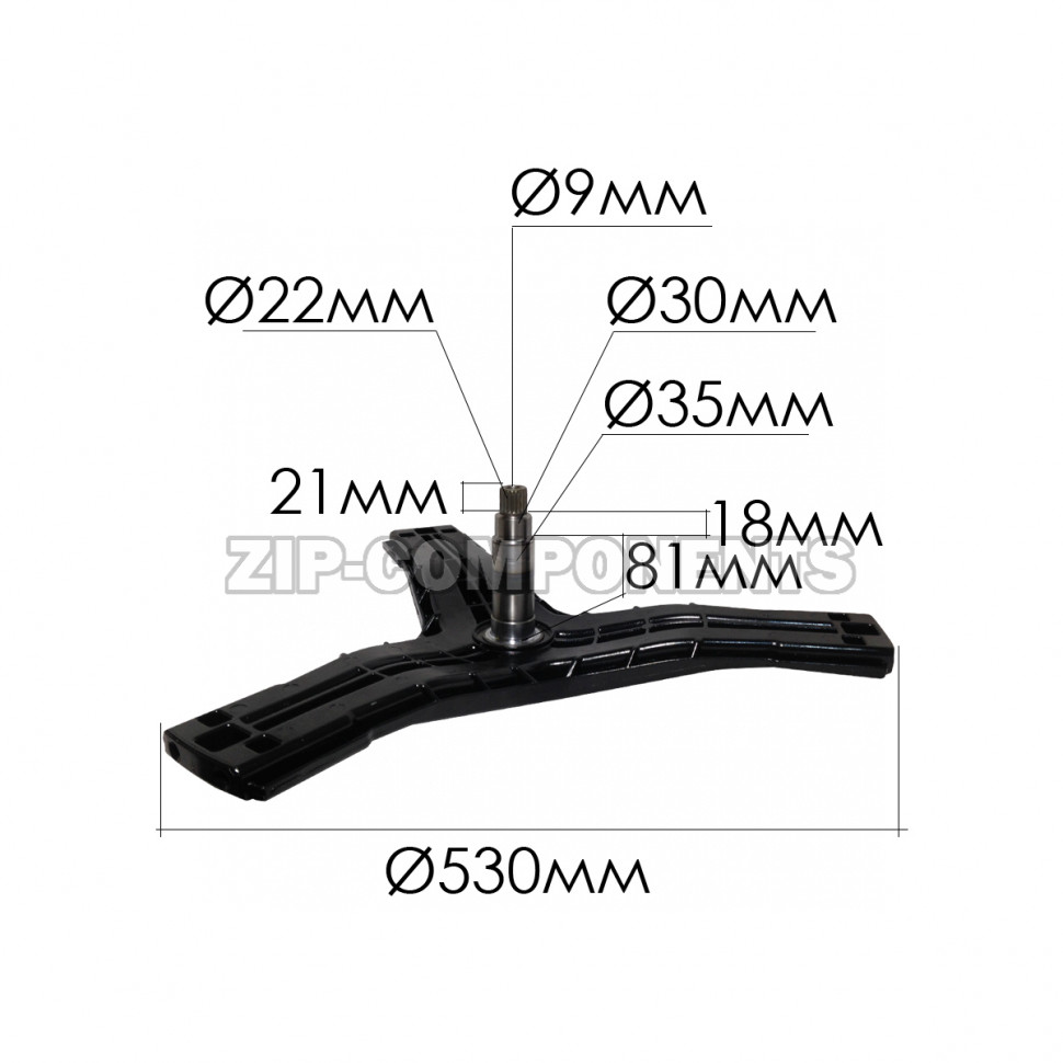 Крестовина барабана LG MHW62121402