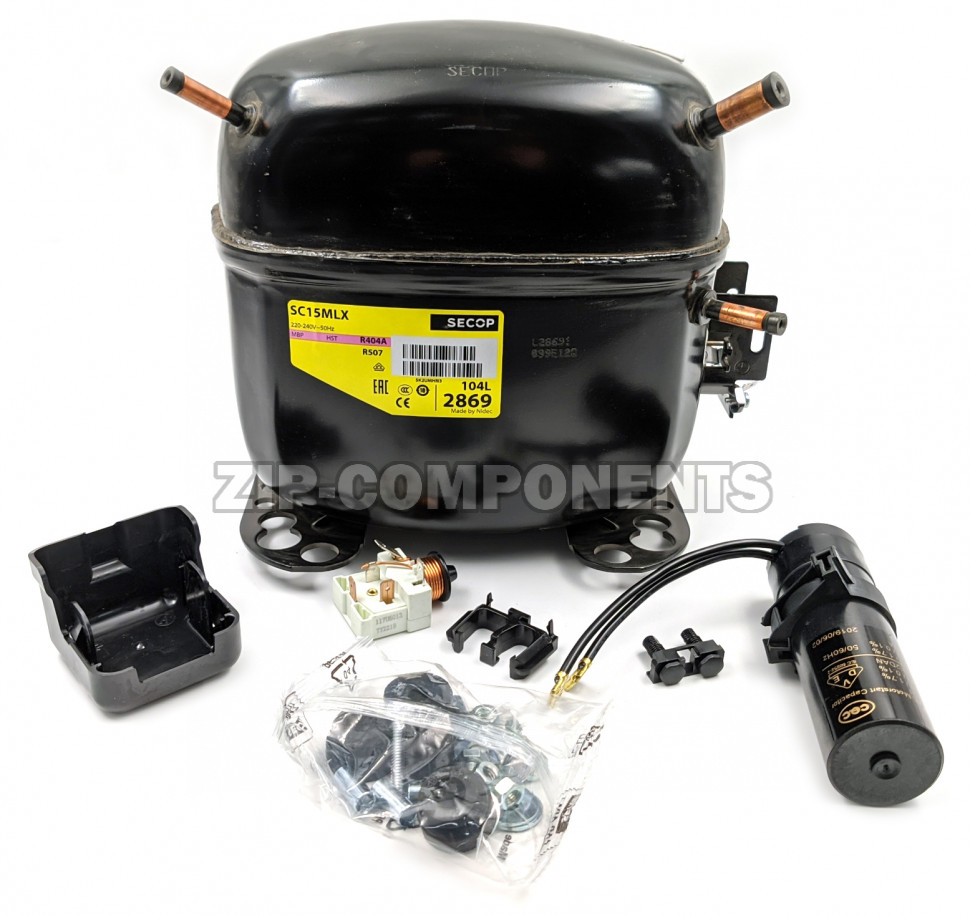 Компрессор Secop SC 15 MLX (R-404) (W при +7,2° 2338Вт) среднетемпературный