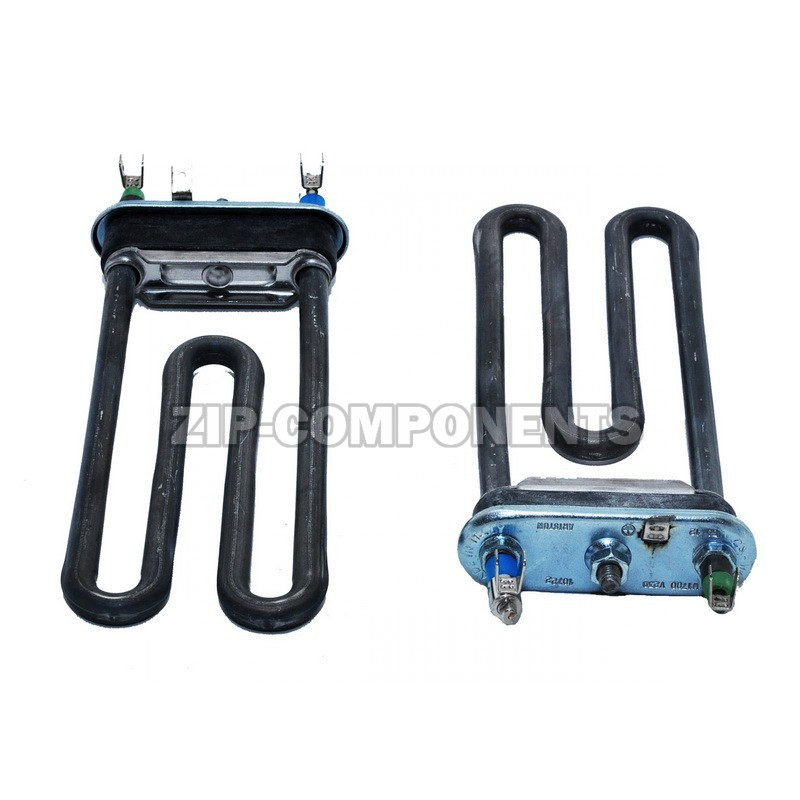 Тэн 1700W слегка изогнут, без отверстия под датчик L=170mm, резинка ровная, сдвоенные клеммы, 066086