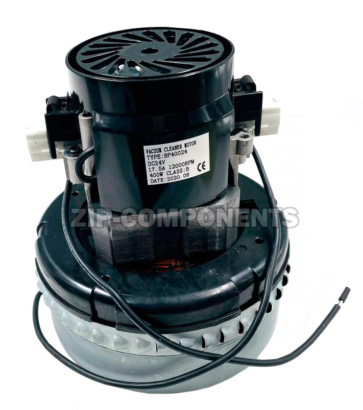 Мотор пылесоса моющий 400W, 24V, H=170mm, D=148mm аналог Ametek 11ME15