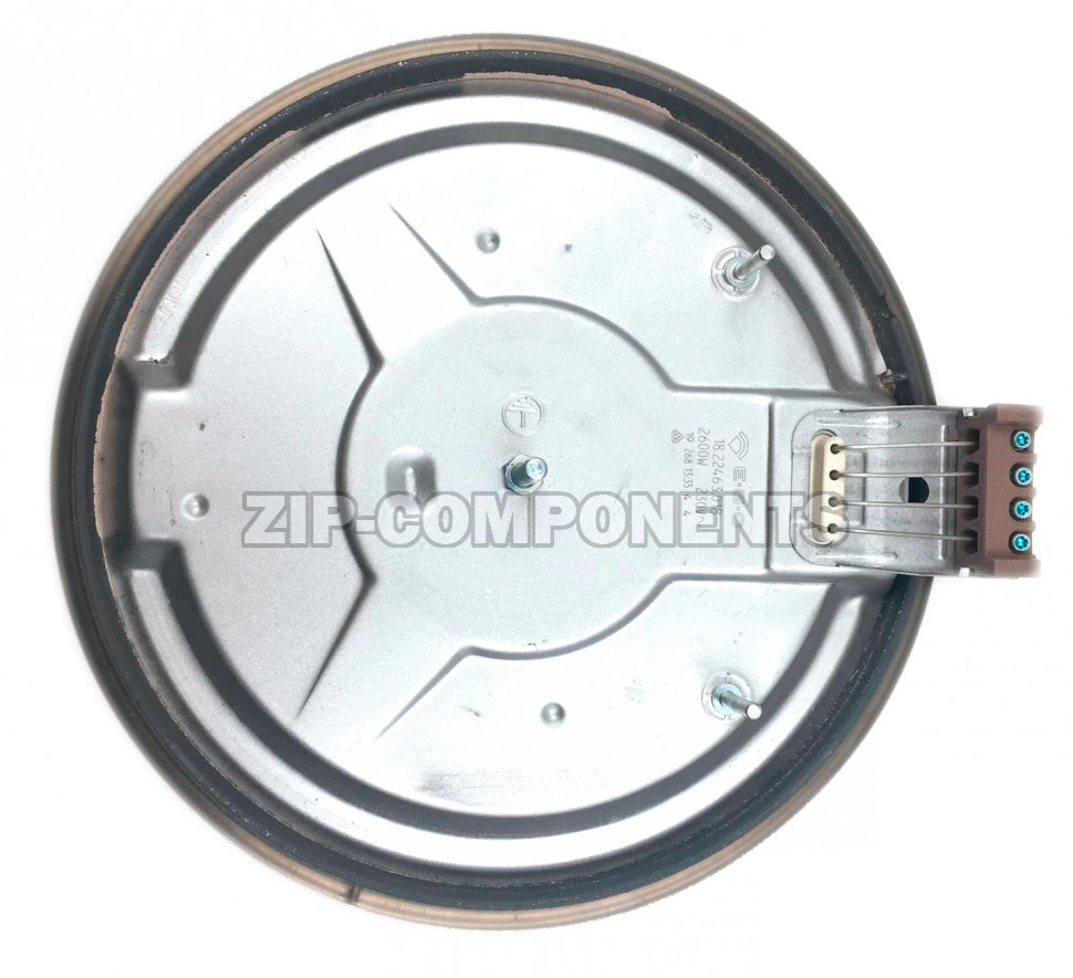 Электроконфорка плиты 2600W D220MM EGO 18.22474.040 Indesit C00375550