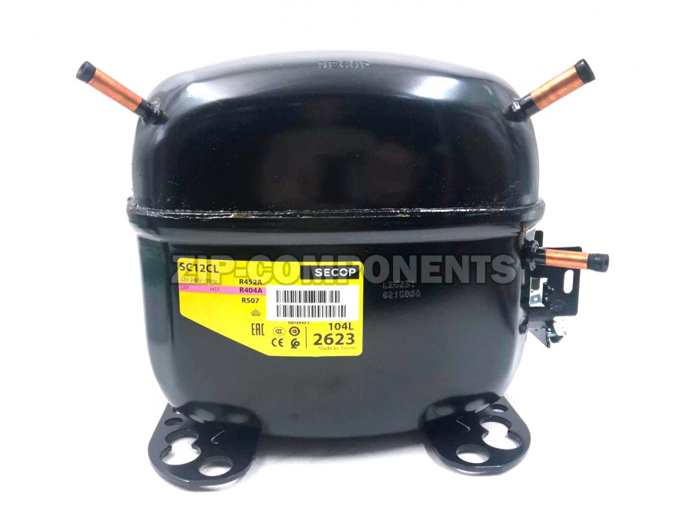 Компрессор Secop SC 12 CL (R-404) (W при -23.3° 517Вт) низкотемпературный в коробке