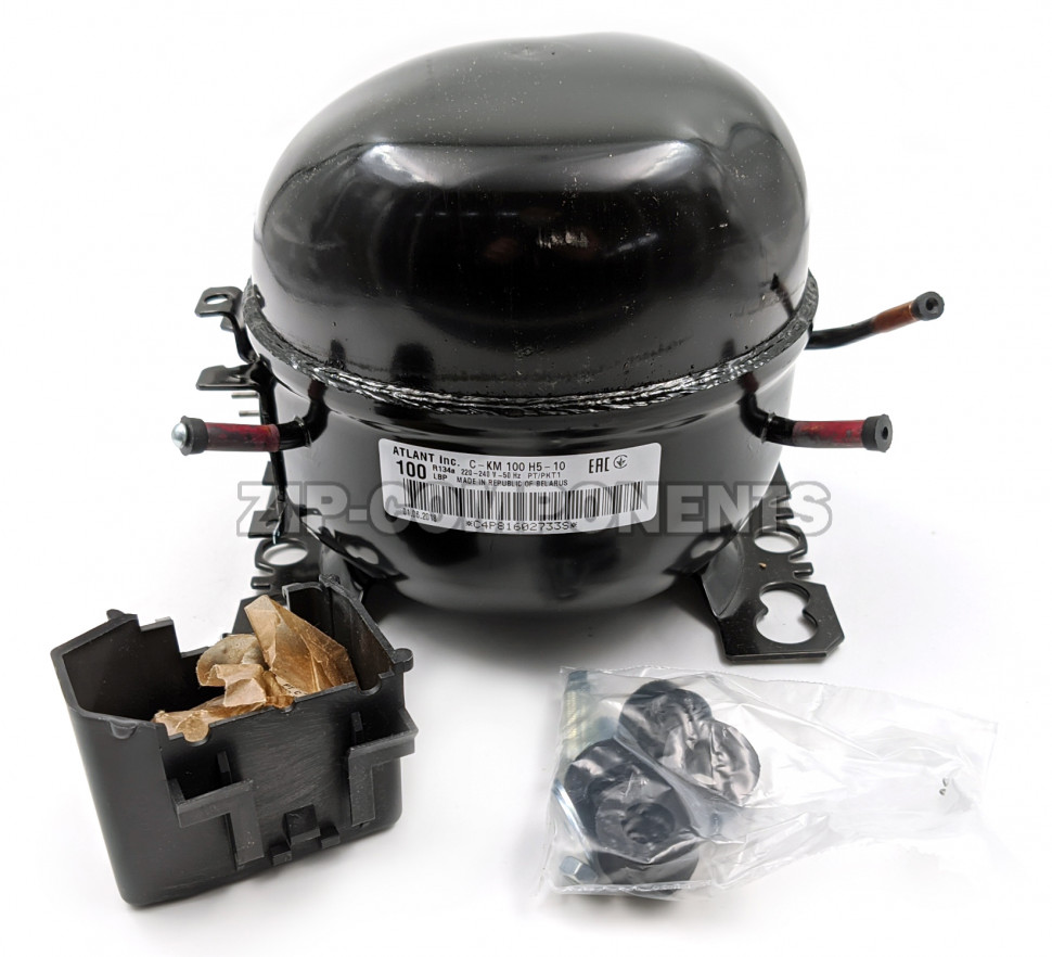 Компрессор Атлант С-КМ100Н5-10 R134 92Вт 069744101306 в индивидуальной упаковке