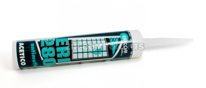 Прозрачный уксусный силикон Ericom 280мл