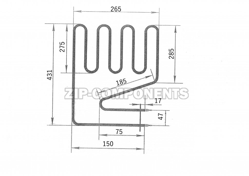 ТЭН для саун HARVIA ZSP240 2150W 280 А 8/2,15 Т 220
