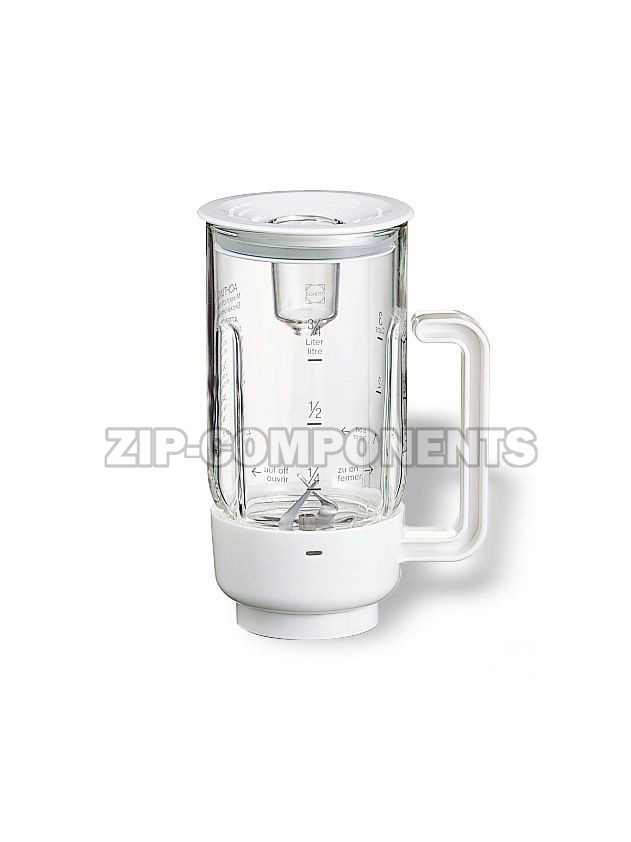 Стеклянный блендер для кухонных комбайнов Bosch 00461509