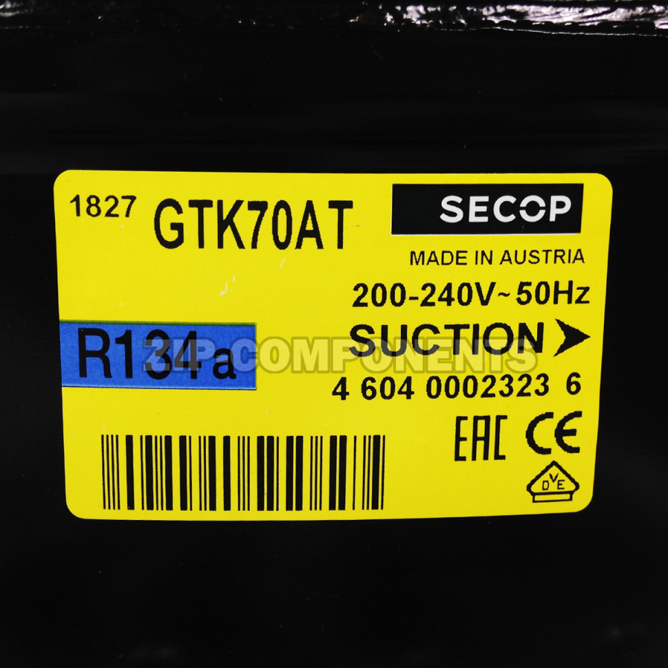 Компрессор Secop GTK70AT (R-134, 205Вт, 23.3C) Словакия