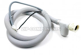 Шланг заливной для ПММ с клапаном (Аквастоп), Индезит 372679 зам. 256554, 037207 Оригинал