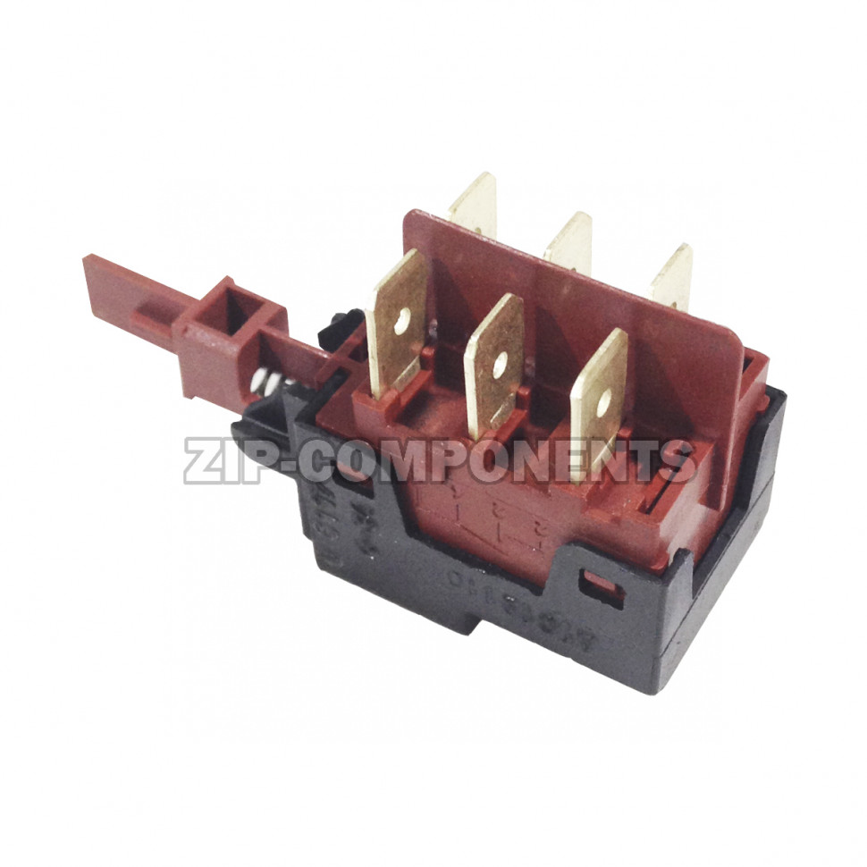 Кнопка сетевая стиральной машины Ardo 6 контактов 651016367