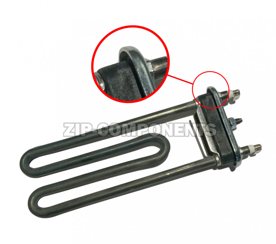 Тэн 2000W Thermowatt прямой без отверстия под датчик L=190 Indesit C00055046
