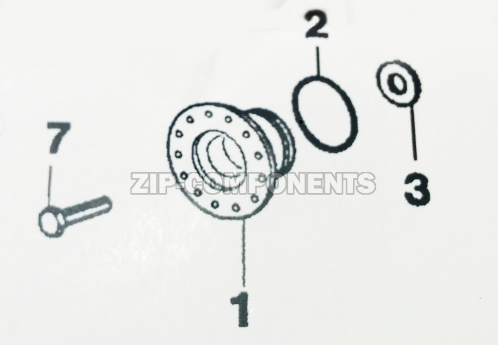 Суппорт под 203 подшипник с противоположной стороны шкива Electrolux 4071430963 Оригинал
