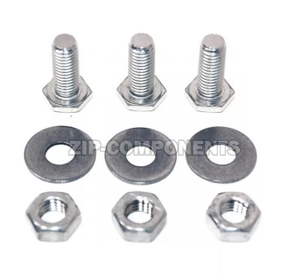 Крепеж для крестовин барабана (винт M10x25 гайка шайба-3шт) Indesit C00040130 cod191