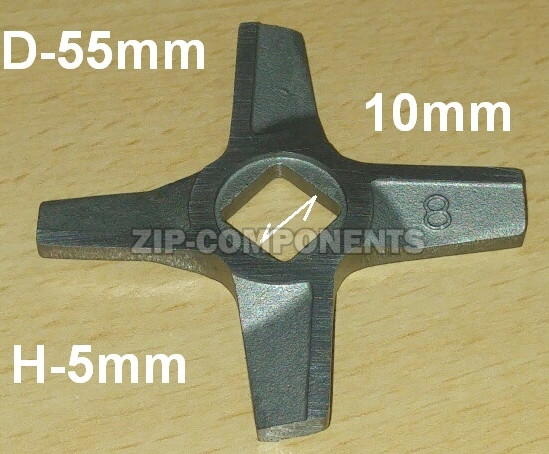 Нож для мясорубки Zelmer №8 BOSCH 755472 двухсторонний