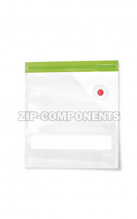 Пакет для вакуумирования продуктов, с застежкой-молнией (объем: 1,2 л) Bosch 17004302