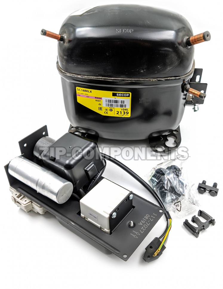 Компрессор Secop SC 18 MLX (R-404) (W при +7,2° 3142Вт) среднетемпературный