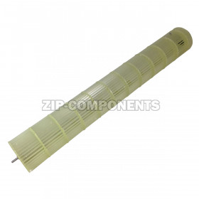 Крыльчатка (турбина) внутреннего блока Haier A0010209019, D-107мм, Н-750мм, Вал (Dнар-16мм, Dвнут-8мм)